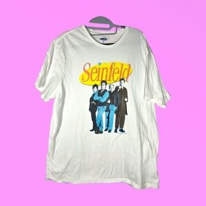 Old Navy White Seinfeld Tv Show Graphic T-Shirt Size XXL